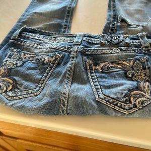 Miss me jeans size 28 waist distressed knee